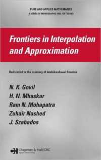 Frontiers in Interpolation and Approximation (Chapman & Hall/crc Pure and Applied Mathematics)