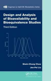 Design and Analysis of Bioavailability and Bioequivalence Studies (Chapman & Hall/crc Biostatistics Series) （3RD）