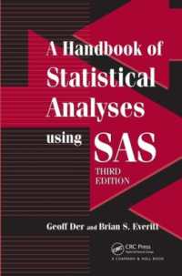 SASによる統計分析（第３版）<br>A Handbook of Statistical Analyses using SAS （3RD）