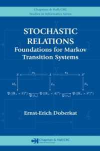 Stochastic Relations : Foundations for Markov Transition Systems (Chapman & Hall/crc Studies in Informatics Series)