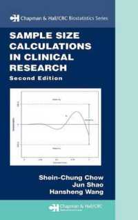 Sample Size Calculations in Clinical Research (Chapman & Hall/crc Biostatistics Series) （2ND）