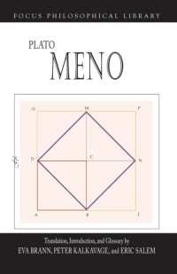 Plato: Meno (Focus Philosophical Library)
