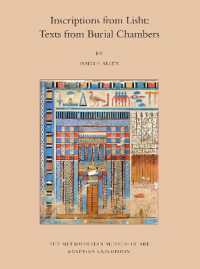 Inscriptions from Lisht : Texts from Burial Chambers (Egyptian Expedition Publications of the Metropolitan Museum of Art)