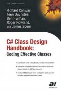 C# Class Design Handbook : Coding Effective Classes （Softcover reprint of the original 1st）
