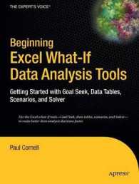 Beginning Excel : What If Data Analysis （2006.）