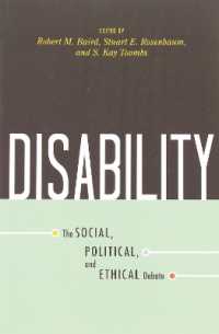 障害：社会的・政治的・倫理的論争<br>Disability : The Social, Political, and Ethical Debate