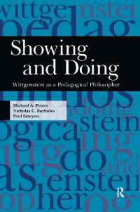 教育哲学者としてのヴィトゲンシュタイン<br>Showing and Doing : Wittgenstein as a Pedagogical Philosopher