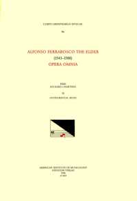 CMM 96 Alfonso Ferrabosco the Elder (1543-1588), Opera Omnia, Edited by Richard Charteris in 9 Volumes. Vol. IX Instrumental Music : Volume 96 (Corpus Mensurabilis Musicae)