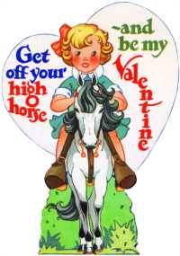 Girl on Horse Valentine : Greeting Card (Valentine's Day) （CRDS）