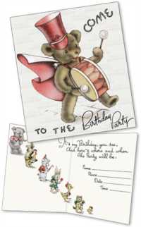 Birthday Invitations Teddybear (Birthday) （CRDS）