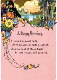 Floral Landscape Birthday Card (Birthday) （FLC CRDS）