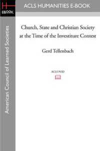 Church, State and Christian Society at the Time of the Investiture Contest (Acls History E-book Project Reprint)