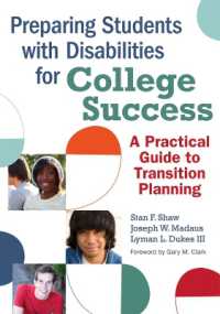 Preparing Students with Disabilities for College : A Practical Guide for Transition