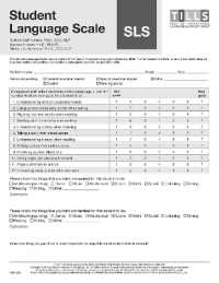 Test of Integrated Language and Literacy Skills® (TILLS®) Student Language Scale （Looseleaf）