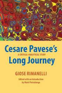 Cesare Pavese's Long Journey: A Critical-Analytical Study (Saggistica") 〈32〉
