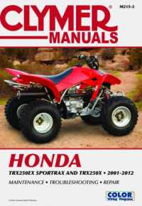 Honda TRX250 Sportrax Series ATV (2001-2012) Service Repair Manual （2ND）