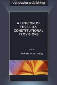 A Lexicon of Three U.S. Constitutional Provisions