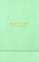 Note to Self : Pocket Note （NPD）