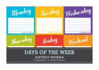 Days of the Week : Sticky Note Packet （NPD）