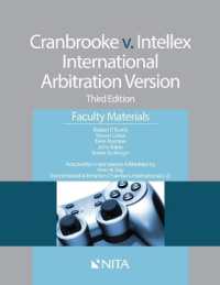 Cranbrooke V. Intellex， International Arbitration Version : Faculty Materials (Nita)