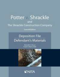 Potter V. Shrackle and the Shrackle Construction Company : Deposition File， Defendant''s Materials (Nita)