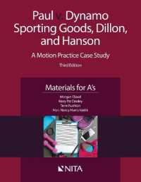 Paul v. Dynamo Sporting Goods, Dillon, and Hanson: A Motion Practice Case Study, Materials for A's (NITA") （3RD）