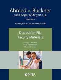 Ahmed v. Buckner and Cooper & Stewart, LLC: Deposition File, Faculty Materials (NITA") （3RD）