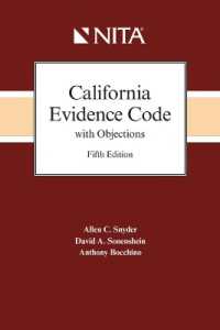 California Evidence Code with Objections (Nita) （5TH Spiral）
