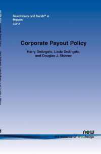 Corporate Payout Policy (Foundations and Trends® in Finance)