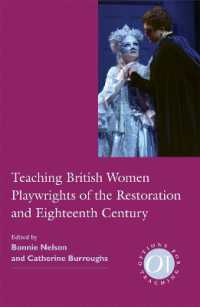 Teaching British Women Playwrights of the Restoration and Eighteenth Century (Options for Teaching 30)