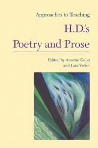 Approaches to Teaching H.D.'s Poetry and Prose (Approaches to Teaching World Literature)