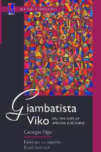 Giambatista Viko; or, the Rape of African Discourse (Mla Texts and Translations)