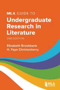 MLA Guide to Undergraduate Research in Literature （2ND）