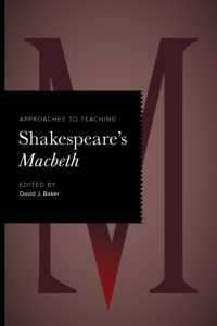 Approaches to Teaching Shakespeare's Macbeth (Approaches to Teaching World Literature)