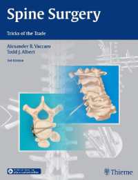 脊椎外科の秘訣（第３版）<br>Spine Surgery : Tricks of the Trade （3RD）