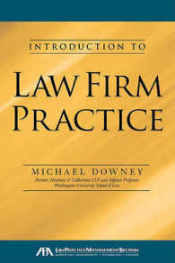 Introduction to Law Firm Practice -- Paperback / softback