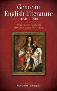 Genre in English Literature, 1650-1700 : Transitions in Drama and Fiction
