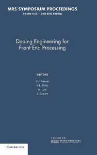 Doping Engineering for Front-End Processing: Volume 1070 (Mrs Proceedings)