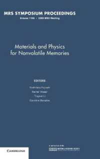 Materials and Physics for Nonvolatile Memories: Volume 1160 (Mrs Proceedings)