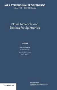 Novel Materials and Devices for Spintronics: Volume 1183 (Mrs Proceedings)