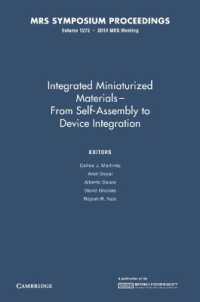 Integrated Miniaturized Materials: Volume 1272 : From Self-Assembly to Device Integration (Mrs Proceedings)