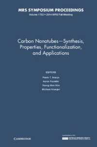 Carbon Nanotubes - Synthesis, Properties, Functionalization, and Applications: Volume 1752 (Mrs Proceedings)