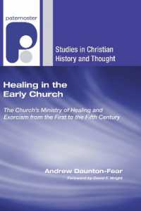 Healing in the Early Church (Studies in Christian History and Thought)