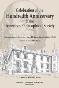 Celebration of the Hundredth Anniversary of the American Philosophical Society : Proceedings of the American Philosophical Society 1843, Transactions, American Philosophical Society (Vol. 107, Part 5) (Transactions of the American Philosophical Socie