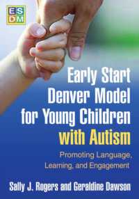 素晴らしい Early Start Denver Model for Young Children with Autism 洋書