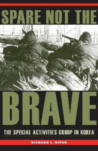 Spare not the Brave : The Special Activities Group in Korea