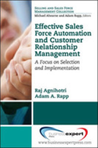 Effective Sales Force Automation and Customer Relationship Management -- Paperback / softback