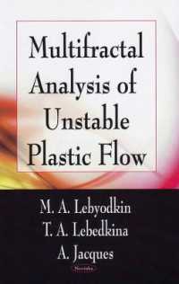 Multifractal Analysis of Unstable Plastic Flow -- Paperback / softback