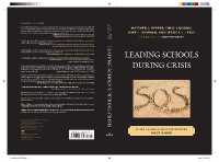 危機における学校のリーダーシップ<br>Leading Schools during Crisis : What School Administrators Must Know