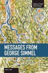 Messages from Georg Simmel : Studies in Critical Social Sciences, Volume 49 (Studies in Critical Social Sciences)